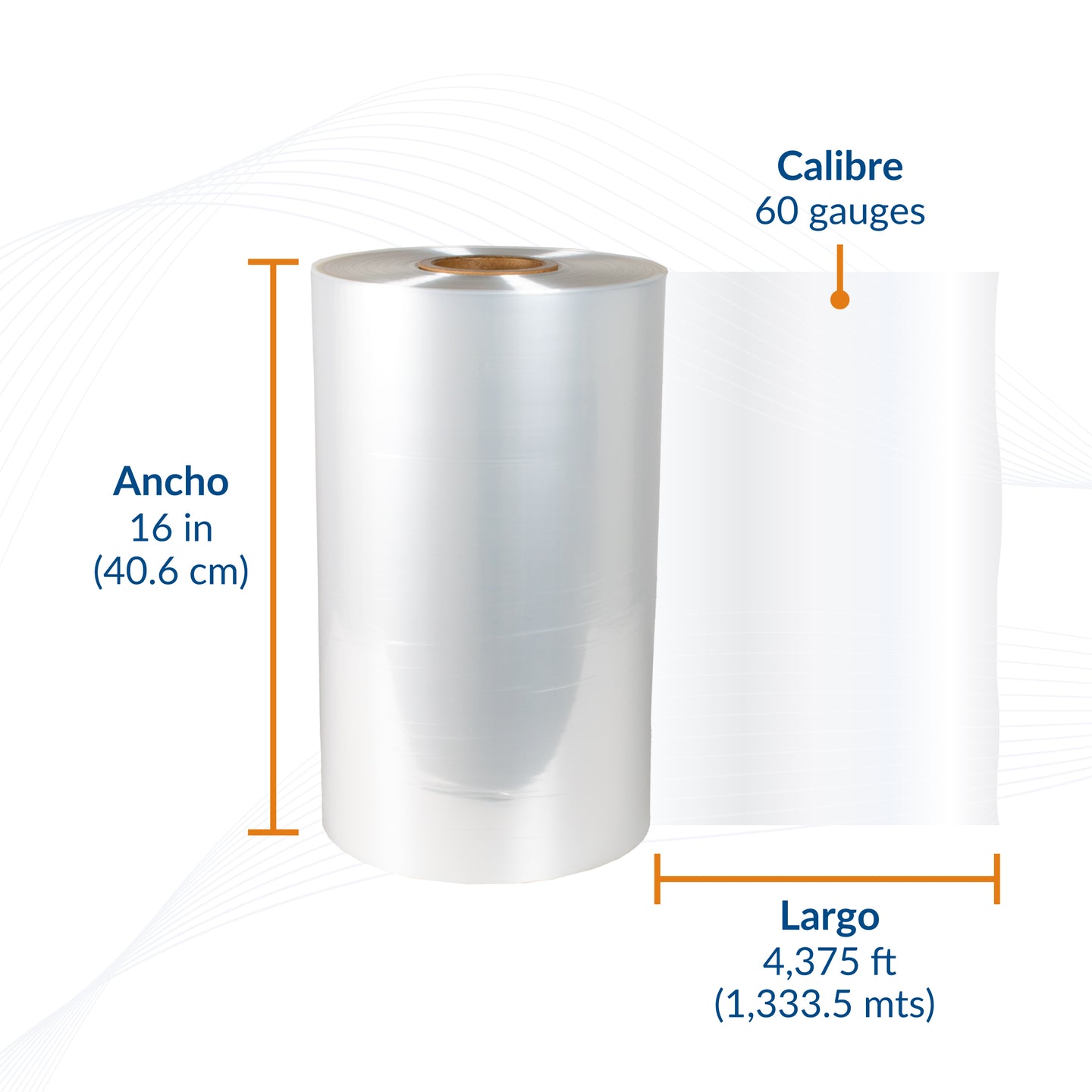 Película Poliolefina Termoencogible (POF) Calibre 60